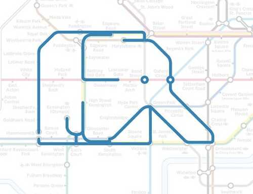 Animales en el mapa del metro de Londres